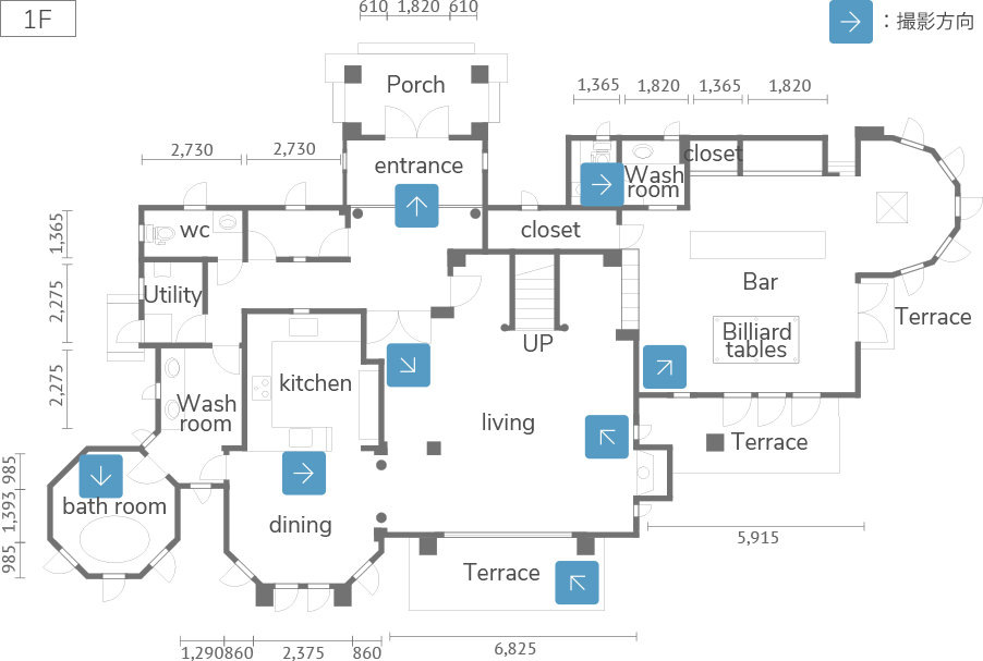 内房ハウス 1F図面